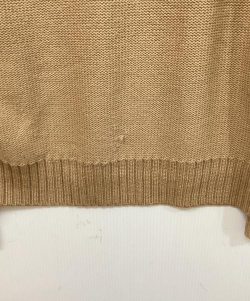 BURBERRY GOLF（バーバリーゴルフ）BURBERRY GOLF (バーバリーゴルフ) ジップアップニット ベージュ サイズ:SIZE Lの古着・服飾アイテム