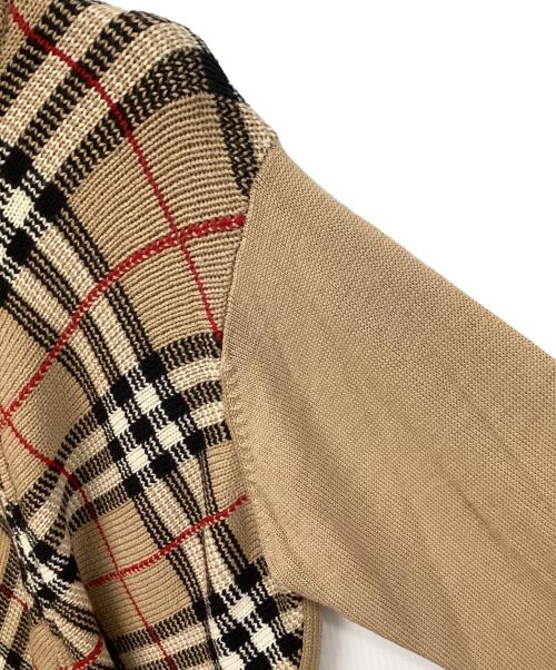BURBERRY GOLF（バーバリーゴルフ）BURBERRY GOLF (バーバリーゴルフ) ジップアップニット ベージュ サイズ:SIZE Lの古着・服飾アイテム