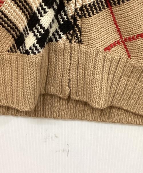 BURBERRY GOLF（バーバリーゴルフ）BURBERRY GOLF (バーバリーゴルフ) ジップアップニット ベージュ サイズ:SIZE Lの古着・服飾アイテム