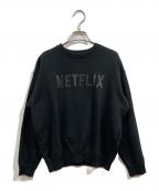 BEAMS×NETFLIXビームス×ネットフリックス）の古着「スウェット」｜ブラック