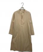 AURALEEオーラリー）の古着「FINX TWILL STAND COLLAR ONE-PIECE」｜アイボリー