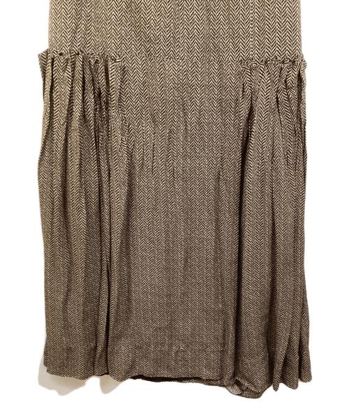 Maison Margiela（メゾンマルジェラ）Maison Margiela (メゾンマルジェラ) シルクデザインスカート ブラウン サイズ:	SIZE 34の古着・服飾アイテム