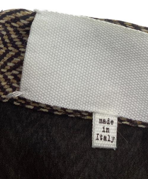 Maison Margiela（メゾンマルジェラ）Maison Margiela (メゾンマルジェラ) シルクデザインスカート ブラウン サイズ:	SIZE 34の古着・服飾アイテム