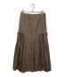 Maison Margiela (メゾンマルジェラ) シルクデザインスカート ブラウン サイズ:	SIZE 34：10000円