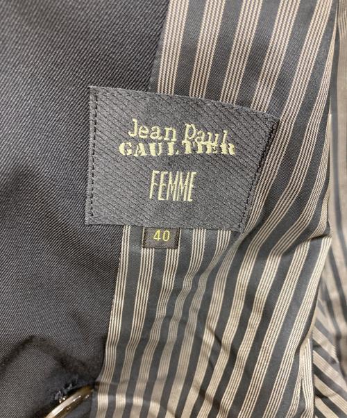 Jean Paul Gaultier FEMME（ジャンポールゴルチエ フェム）Jean Paul Gaultier FEMME (ジャンポールゴルチエ フェム) 4Bダブルジャケット ブラック サイズ:SIZE 40の古着・服飾アイテム