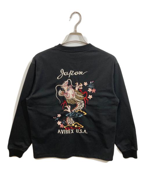 AVIREX（アヴィレックス）AVIREX (アヴィレックス) スーベニア 長袖Ｔシャツ ブラック サイズ:	SIZE Lの古着・服飾アイテム