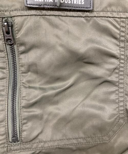 ALPHA（アルファ）ALPHA (アルファ) フーデッドリブジャケット オリーブ サイズ:SIZE XLの古着・服飾アイテム