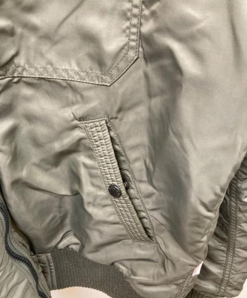 ALPHA（アルファ）ALPHA (アルファ) フーデッドリブジャケット オリーブ サイズ:SIZE XLの古着・服飾アイテム