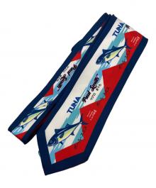 PAUL SMITH（ポールスミス）の古着「MAGURO PRINT TIE」｜レッド