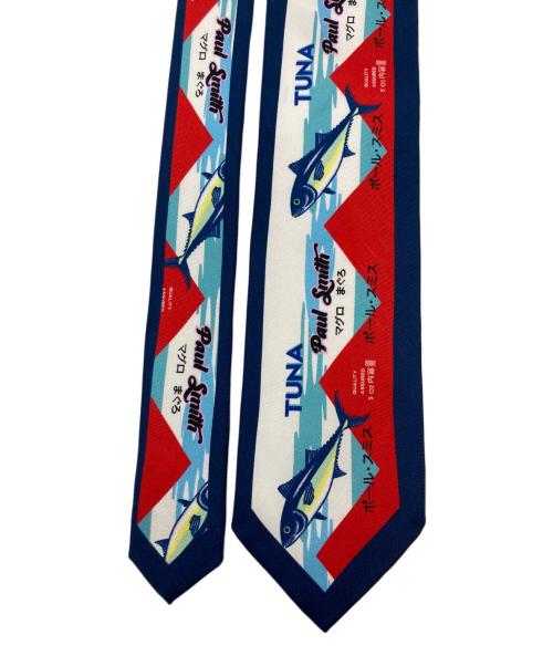 PAUL SMITH（ポールスミス）Paul Smith (ポールスミス) MAGURO PRINT TIE レッド サイズ:実寸をご確認くださいの古着・服飾アイテム