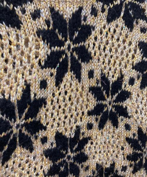 BED J.W. FORD（ベッドフォード）BED J.W. FORD (ベッドフォード) Snow Pattern Crew Neck Knit ブラウン サイズ:SIZE 1の古着・服飾アイテム