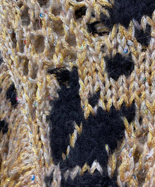 BED J.W. FORD（ベッドフォード）BED J.W. FORD (ベッドフォード) Snow Pattern Crew Neck Knit ブラウン サイズ:SIZE 1の古着・服飾アイテム