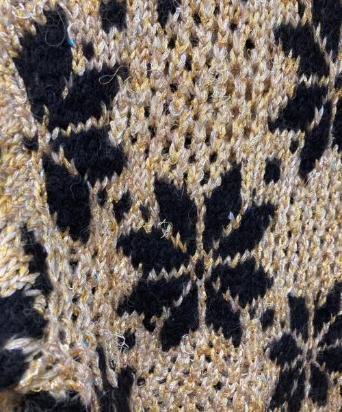 BED J.W. FORD（ベッドフォード）BED J.W. FORD (ベッドフォード) Snow Pattern Crew Neck Knit ブラウン サイズ:SIZE 1の古着・服飾アイテム
