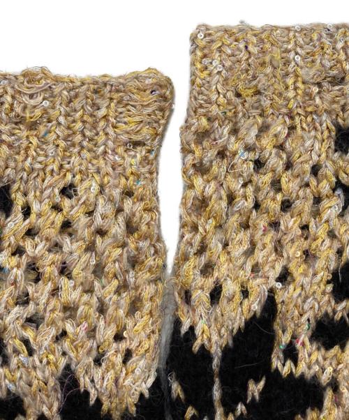 BED J.W. FORD（ベッドフォード）BED J.W. FORD (ベッドフォード) Snow Pattern Crew Neck Knit ブラウン サイズ:SIZE 1の古着・服飾アイテム