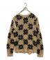 BED J.W. FORD（ベッドフォード）の古着「Snow Pattern Crew Neck Knit」｜ブラウン