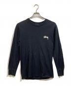 stussyステューシー）の古着「長袖Tシャツ」｜ブラック