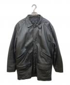 USEDユーズド）の古着「レザージャケット」｜ブラック
