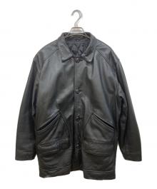 USED（ユーズド）の古着「レザージャケット」｜ブラック