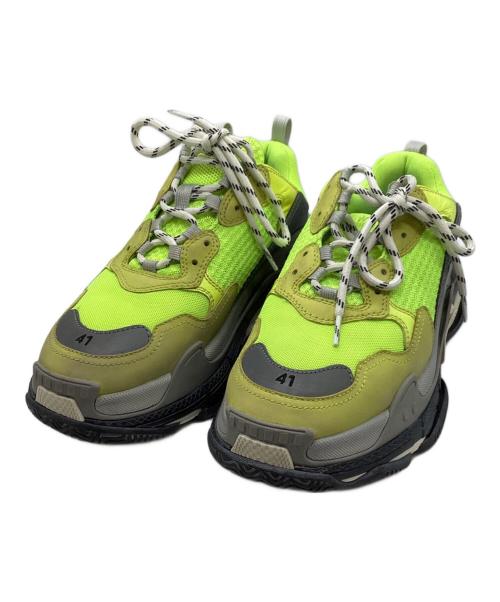 BALENCIAGA（バレンシアガ）BALENCIAGA (バレンシアガ) Triple S ダット スニーカー イエロー サイズ:27の古着・服飾アイテム