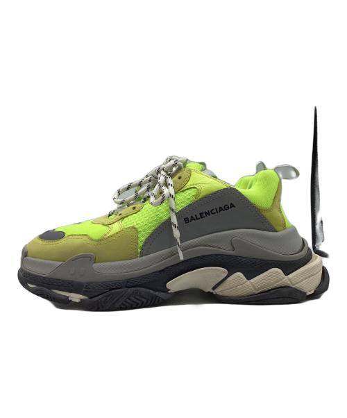 BALENCIAGA（バレンシアガ）BALENCIAGA (バレンシアガ) Triple S ダット スニーカー イエロー サイズ:27の古着・服飾アイテム