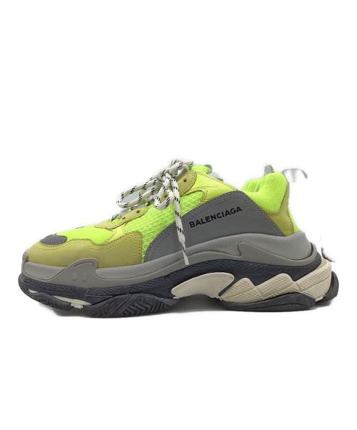 BALENCIAGA（バレンシアガ）BALENCIAGA (バレンシアガ) Triple S ダット スニーカー イエロー サイズ:27の古着・服飾アイテム