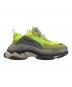 中古・古着 BALENCIAGA (バレンシアガ) Triple S ダット スニーカー イエロー サイズ:27：17000円