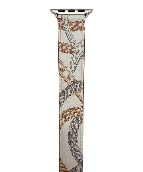 HERMES（エルメス）HERMES (エルメス) Apple Watch ドゥブルトゥール ベージュの古着・服飾アイテム