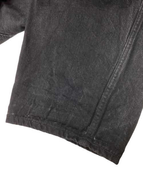 COMOLI（コモリ）COMOLI (コモリ) デニム ベルテッドパンツ ブラック サイズ:3の古着・服飾アイテム