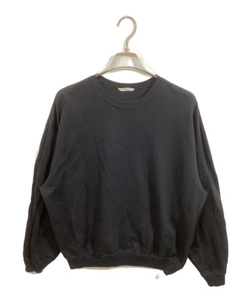 AURALEE（オーラリー）AURALEE (オーラリー) SUPER SOFT SWEAT BIG P/O ブラック サイズ:	SIZE 5の古着・服飾アイテム