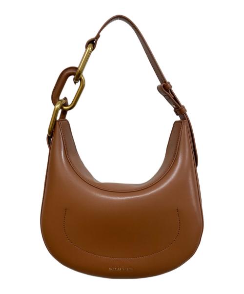 CHARLES & KEITH（チャールズアンドキース）CHARLES & KEITH (チャールズアンドキース) コラ メタリックアクセントムーンバッグ ブラウンの古着・服飾アイテム