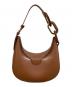 CHARLES & KEITH (チャールズアンドキース) コラ メタリックアクセントムーンバッグ ブラウン：5000円