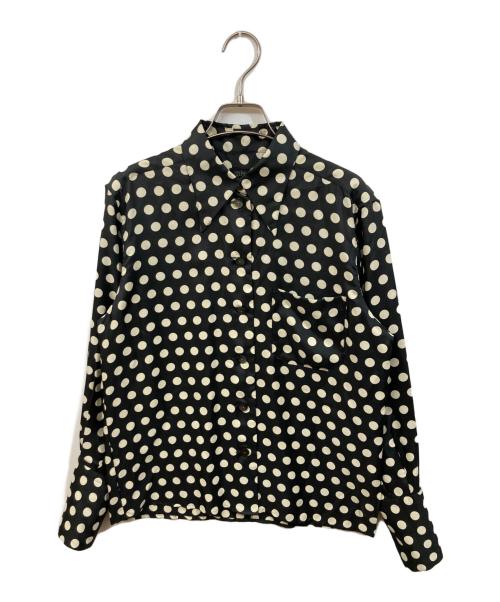 Jean Paul Gaultier FEMME（ジャンポールゴルチエ フェム）Jean Paul Gaultier FEMME (ジャンポールゴルチエ フェム) ドットシャツ ブラック サイズ:40の古着・服飾アイテム