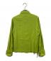 Jean Paul Gaultier FEMME (ジャンポールゴルチエ フェム) フリルデザインシャツ 黄緑 サイズ:40：14000円