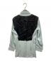 Jean Paul Gaultier FEMME (ジャンポールゴルチエ フェム) ジレデザイン切替シャツ スカイブルー サイズ:40：15000円