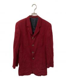 Jean Paul Gaultier FEMME（ジャンポールゴルチエ フェム）の古着「ウールプリーツ4Bジャケット」｜レッド
