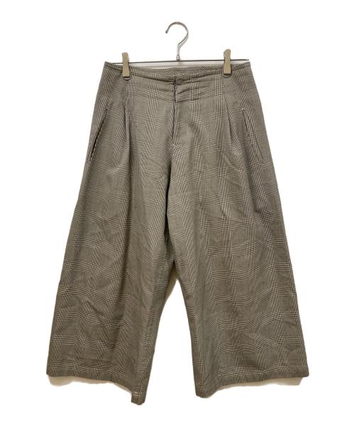 Y's（ワイズ）Y's (ワイズ) チェックパンツ グレー サイズ:	SIZE 3の古着・服飾アイテム