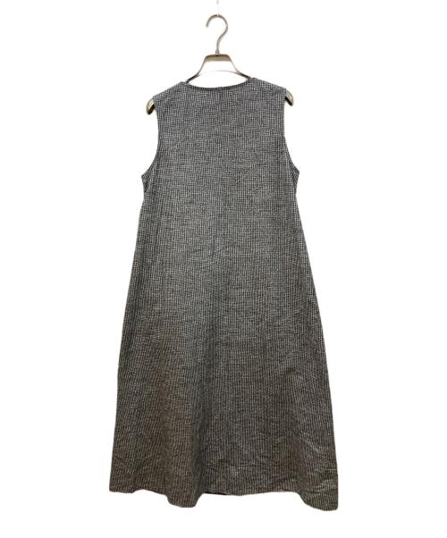 UNITED ARROWS（ユナイテッドアローズ）UNITED ARROWS (ユナイテッドアローズ) Vネック ジャージー ロングワンピース グレー サイズ:	SIZE 36の古着・服飾アイテム