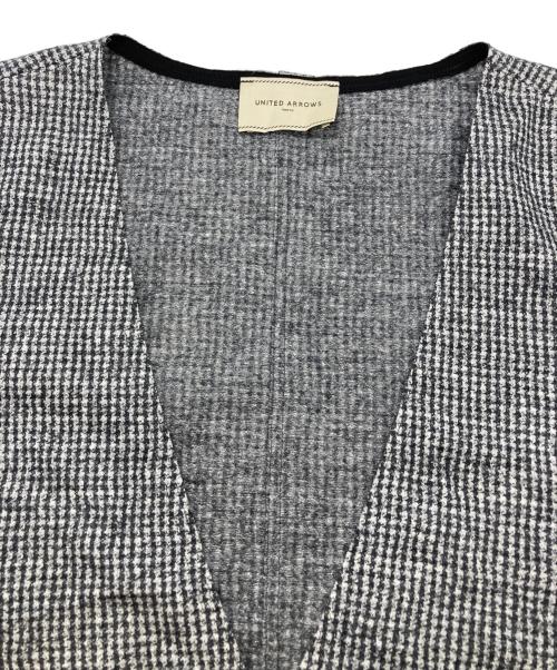 UNITED ARROWS（ユナイテッドアローズ）UNITED ARROWS (ユナイテッドアローズ) Vネック ジャージー ロングワンピース グレー サイズ:	SIZE 36の古着・服飾アイテム