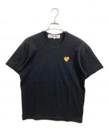 PLAY COMME des GARCONS（プレイコムデギャルソン）の古着「ハートワッペンTシャツ」｜ブラック