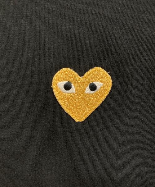 PLAY COMME des GARCONS（プレイコムデギャルソン）PLAY COMME des GARCONS (プレイコムデギャルソン) ハートワッペンTシャツ ブラック サイズ:XXLの古着・服飾アイテム