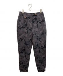 Vivienne Westwood RED LABEL（ヴィヴィアンウエストウッドレッドレーベル）の古着「総柄テーパードパンツ」｜グレー