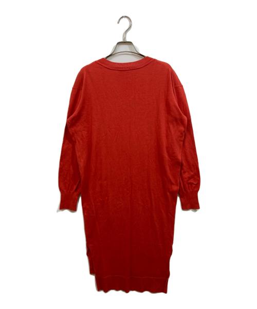 Vivienne Westwood RED LABEL（ヴィヴィアンウエストウッドレッドレーベル）Vivienne Westwood RED LABEL (ヴィヴィアンウエストウッドレッドレーベル) Vネックワンピース レッド サイズ:00の古着・服飾アイテム