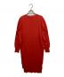 Vivienne Westwood RED LABEL (ヴィヴィアンウエストウッドレッドレーベル) Vネックワンピース レッド サイズ:00：5000円