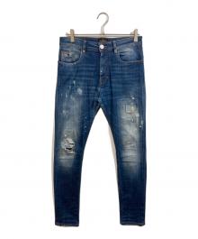 Vivienne Westwood ANGLOMANIA（ヴィヴィアンウエストウッドアングロマニア）の古着「ダメージ加工デニムパンツ」｜インディゴ