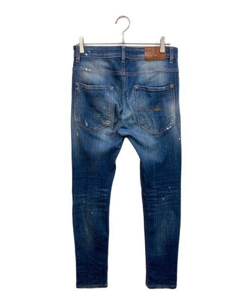 Vivienne Westwood ANGLOMANIA（ヴィヴィアンウエストウッドアングロマニア）Vivienne Westwood ANGLOMANIA (ヴィヴィアンウエストウッドアングロマニア) ダメージ加工デニムパンツ インディゴ サイズ:30の古着・服飾アイテム