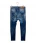 Vivienne Westwood ANGLOMANIA (ヴィヴィアンウエストウッドアングロマニア) ダメージ加工デニムパンツ インディゴ サイズ:30：6000円