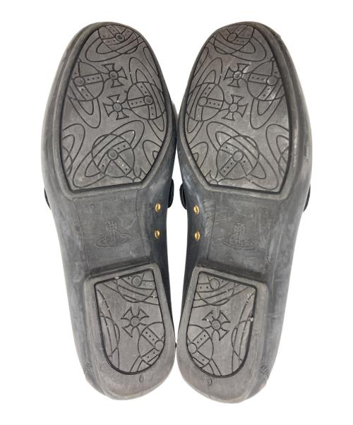 Vivienne Westwood（ヴィヴィアンウエストウッド）Vivienne Westwood (ヴィヴィアンウエストウッド) ラバーモカシンシューズ ブラック サイズ:	SIZE 42の古着・服飾アイテム