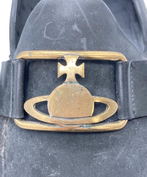Vivienne Westwood（ヴィヴィアンウエストウッド）Vivienne Westwood (ヴィヴィアンウエストウッド) ラバーモカシンシューズ ブラック サイズ:	SIZE 42の古着・服飾アイテム