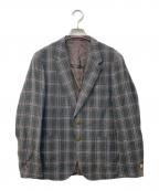 PS Paul SmithＰＳポールスミス）の古着「チェックテーラードジャケット」｜ブラウン