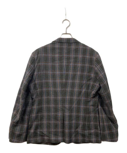 PS Paul Smith（ＰＳポールスミス）PS Paul Smith (ＰＳポールスミス) チェックテーラードジャケット ブラウン サイズ:M2の古着・服飾アイテム